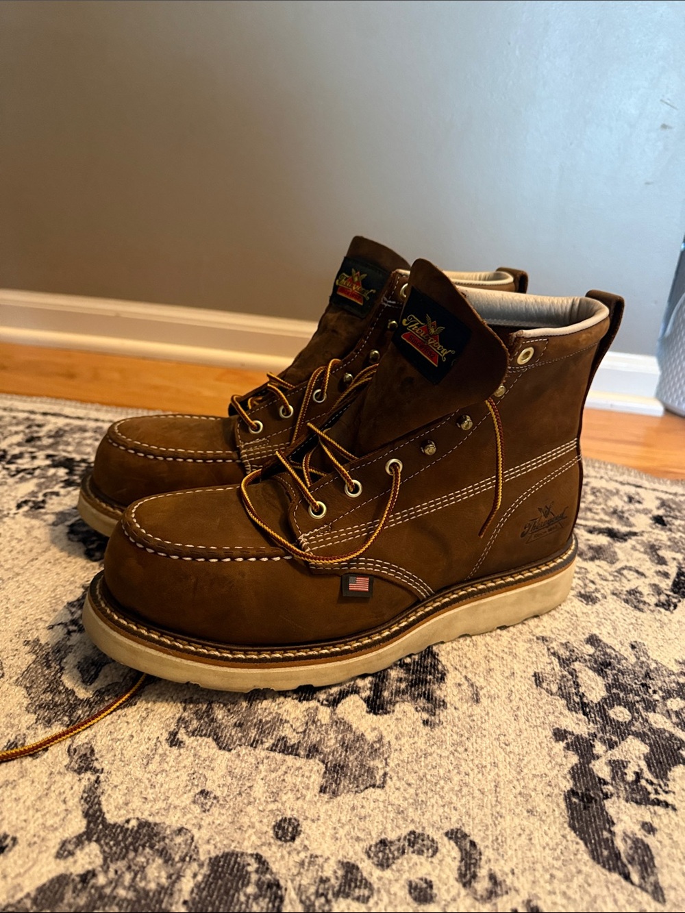 Thorogood American-Made Brown steel toe Work Boots - Men